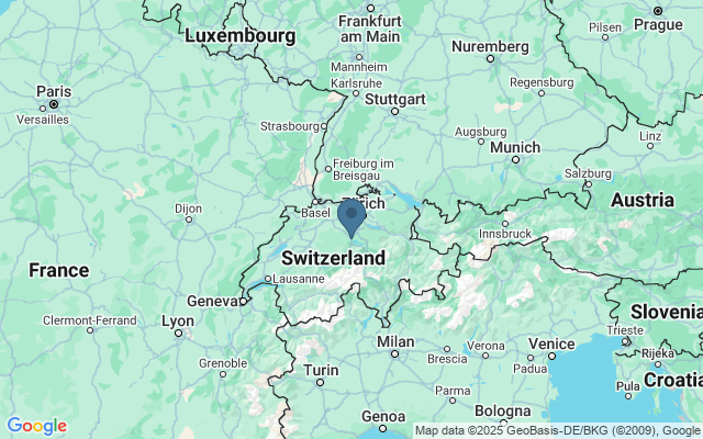 Kaart met locatie Abdij van Sankt Gallen